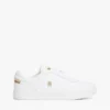 Sneaker da tennis in pelle con dettagli metallici Sneaker da tennis in pelle con dettagli metallici