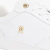 Sneaker da tennis in pelle con dettagli metallici Sneaker da tennis in pelle con dettagli metallici