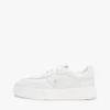 Sneaker da tennis in pelle con plateau Sneaker da tennis in pelle con plateau