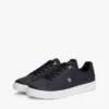 Sneaker da tennis in pelle con tacco e monogramma Sneaker da tennis in pelle con tacco e monogramma