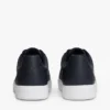 Sneaker da tennis in pelle con tacco e monogramma Sneaker da tennis in pelle con tacco e monogramma