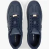 Sneaker da tennis in pelle martellata Sneaker da tennis in pelle martellata