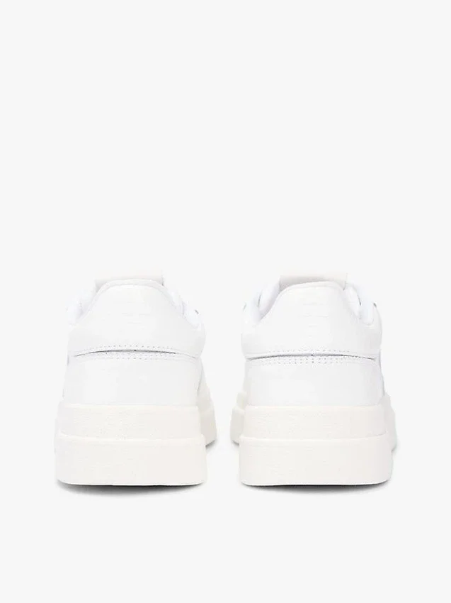Sneaker da tennis in pelle martellata Sneaker da tennis in pelle martellata