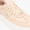 Sneaker da tennis in pelle martellata Sneaker da tennis in pelle martellata