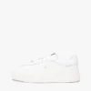 Sneaker da tennis in pelle martellata Sneaker da tennis in pelle martellata