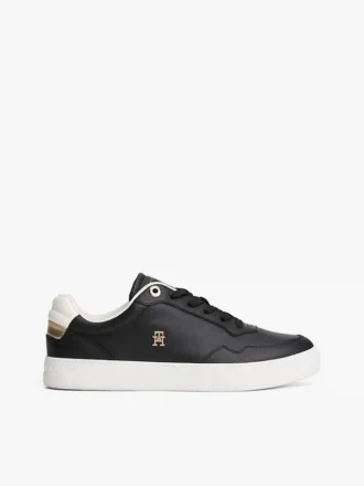 Sneaker da tennis in pelle metallizzata Sneaker da tennis in pelle metallizzata