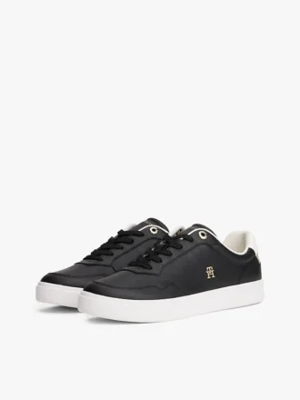 Sneaker da tennis in pelle metallizzata Sneaker da tennis in pelle metallizzata