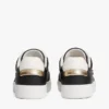 Sneaker da tennis in pelle metallizzata Sneaker da tennis in pelle metallizzata