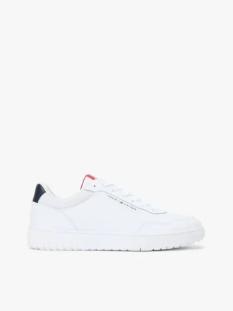 Sneaker da tennis leggera in mix di pelle Sneaker da tennis leggera in mix di pelle