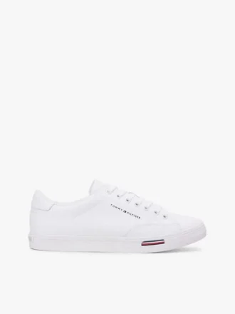 Sneaker in misto pelle vulcanizzata