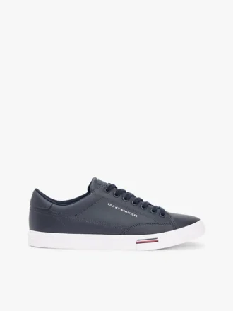 Sneaker in misto pelle vulcanizzata Sneaker in misto pelle vulcanizzata