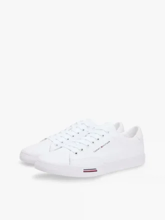 Sneaker in misto pelle vulcanizzata