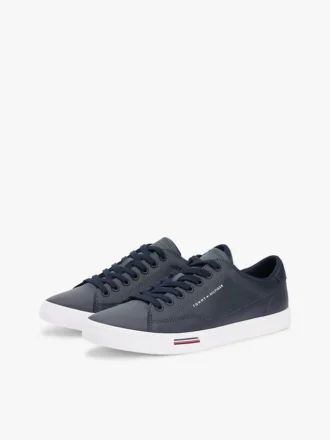 Sneaker in misto pelle vulcanizzata Sneaker in misto pelle vulcanizzata