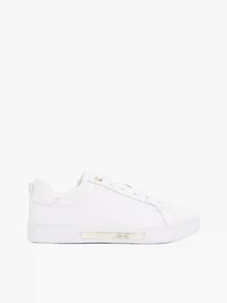 Sneaker in pelle con logo Hilfiger