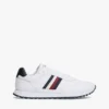 Sneaker in pelle mista con strisce iconiche