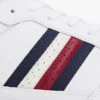 Sneaker in pelle mista con strisce iconiche