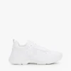 Sneaker in pelle spessa a texture mista