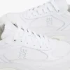 Sneaker in pelle spessa a texture mista