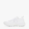 Sneaker in pelle spessa a texture mista