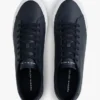Sneaker in pelle vulcanizzata con striscia bandiera Sneaker in pelle vulcanizzata con striscia bandiera