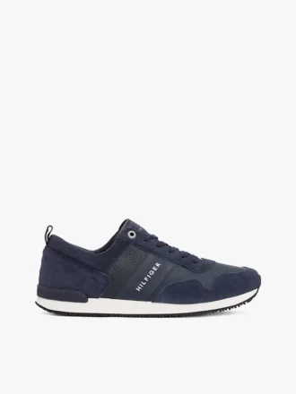 Sneaker Tommy in mix di pelle scamosciata tono su tono