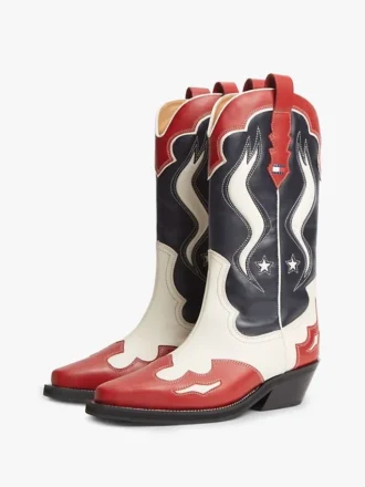 Stivali da cowboy in pelle Tommy Jeans