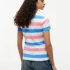T-shirt a girocollo con strisce da rugby T-shirt a girocollo con strisce da rugby