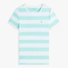 T-shirt a girocollo con strisce da rugby T-shirt a girocollo con strisce da rugby
