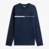 T-shirt a maniche lunghe con logo bandiera tono su tono T-shirt a maniche lunghe con logo bandiera tono su tono