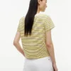 T-shirt a righe con monogramma in stile nautico T-shirt a righe con monogramma in stile nautico