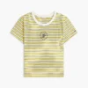 T-shirt a righe con monogramma in stile nautico T-shirt a righe con monogramma in stile nautico