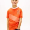 T-shirt a righe con monogramma per bambini T-shirt a righe con monogramma per bambini