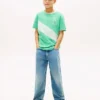 T-shirt a righe con monogramma per bambini T-shirt a righe con monogramma per bambini