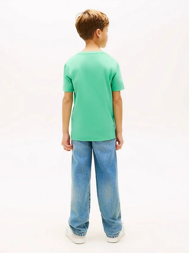 T-shirt a righe con monogramma per bambini T-shirt a righe con monogramma per bambini