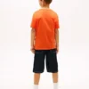 T-shirt a righe con monogramma per bambini T-shirt a righe con monogramma per bambini