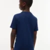 T-shirt a righe con monogramma per bambini