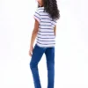 T-shirt a righe con orlo annodato per bambini T-shirt a righe con orlo annodato per bambini
