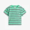 T-shirt a righe con tasca per bambina T-shirt a righe con tasca per bambina