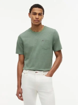 t shirt a righe con taschino 1 4 330x440 - T-shirt a righe con taschino