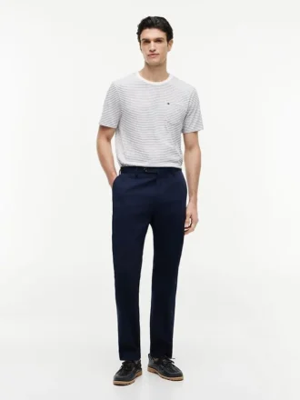 T-shirt a righe con taschino