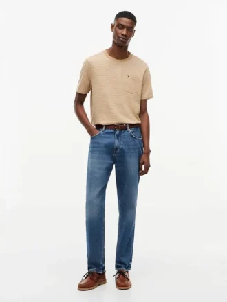 T-shirt a righe con taschino