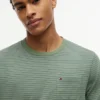 T-shirt a righe con taschino T-shirt a righe con taschino