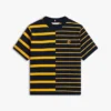 T-shirt a righe miste dal taglio morbido T-shirt a righe miste dal taglio morbido