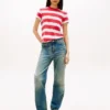 T-shirt a righe Tommy Jeans Regular Fit T-shirt a righe Tommy Jeans Regular Fit