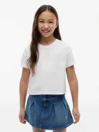 T-shirt con bandiera tono su tono per bambini