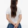 T-shirt con bandiera tono su tono per bambini T-shirt con bandiera tono su tono per bambini