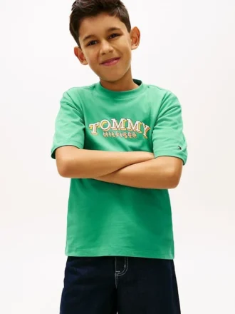 T-shirt con grafica 3D del logo per bambini