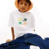 T-shirt con grafica 3D del logo per bambini T-shirt con grafica 3D del logo per bambini
