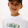 T-shirt con grafica 3D del logo per bambini T-shirt con grafica 3D del logo per bambini