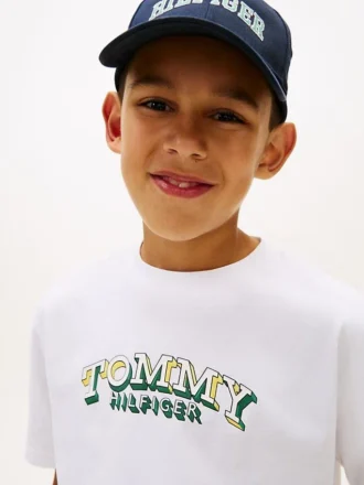 T-shirt con grafica 3D del logo per bambini